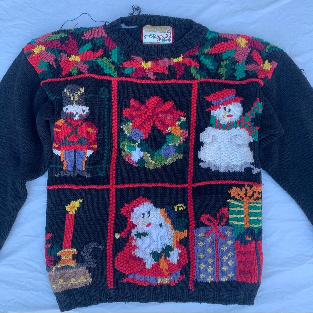 Vintage Crystal-Kobe Tacky Christmas Sweater
